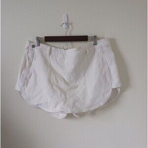 NWT Shein Skort SXY Curve Denim Side Zip Casual Ivory Size 3XL‎